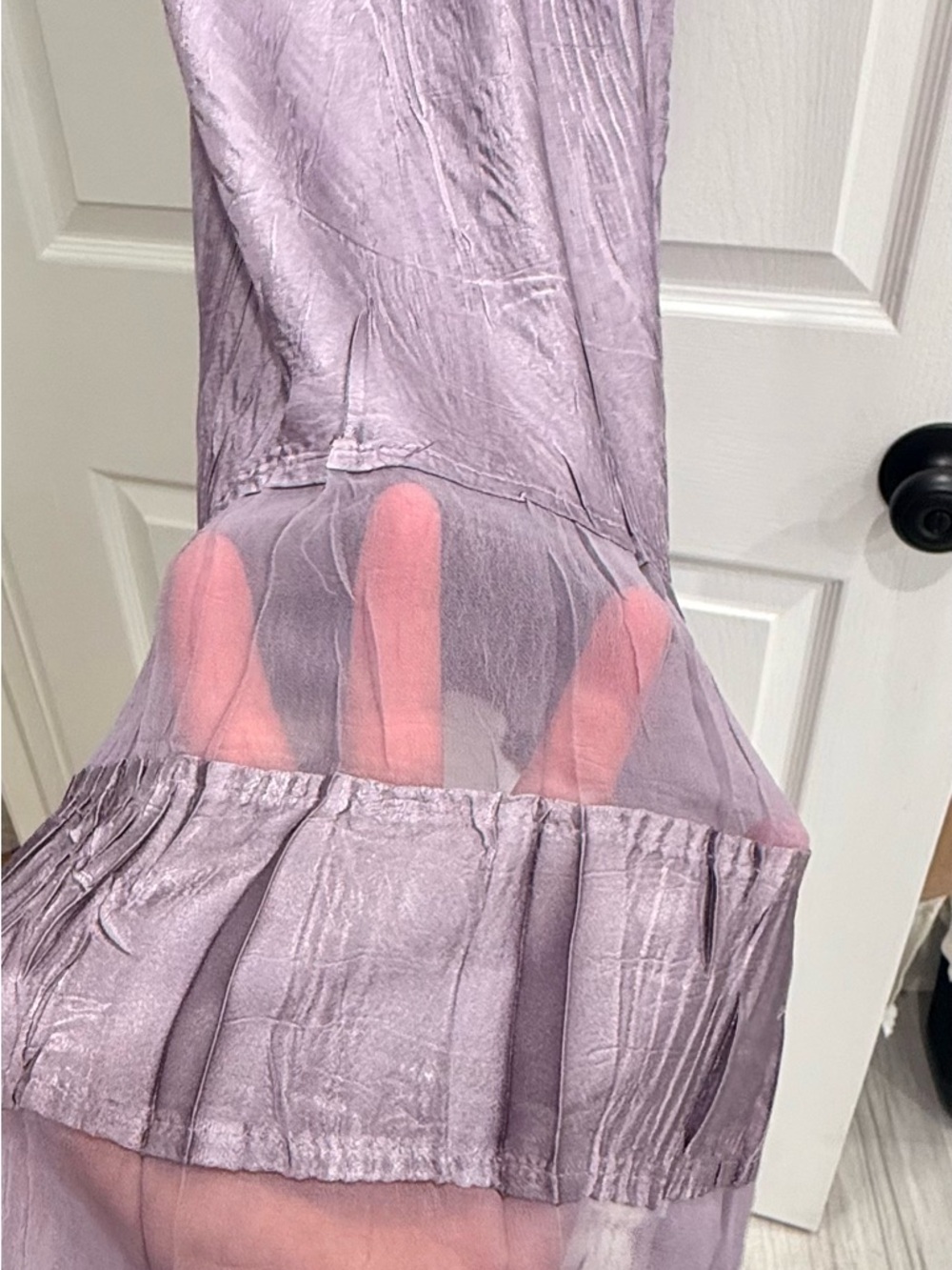 KOMAROV Midnight Crocus color 3/4 length  dress size L - Picture 12 of 13